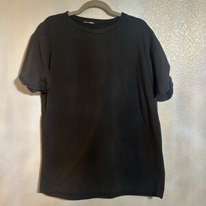 Women’s black oversized shirt dress size small